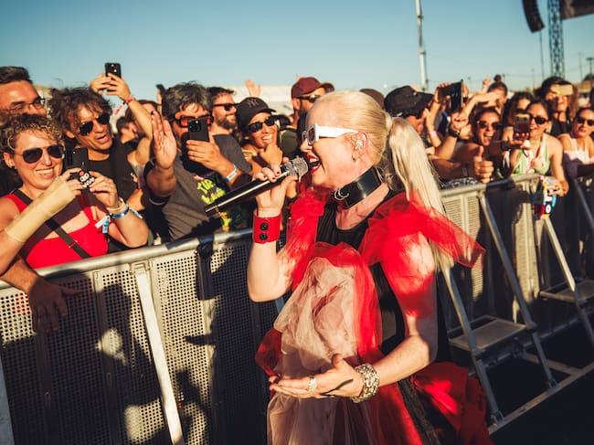 La cantante escocesa Shirley Manson, de Garbage, durante su show en Mad Cool 2024. Imagen cedida por el festival.
