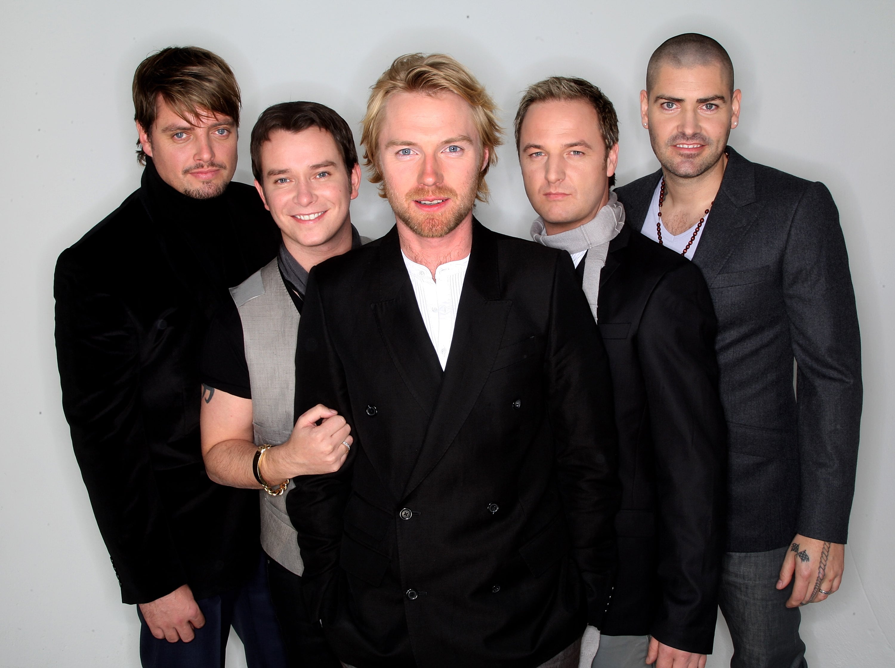 Boyzone, en 2007. Stephen, segundo por la izda., y Ronan Keating en el centro.