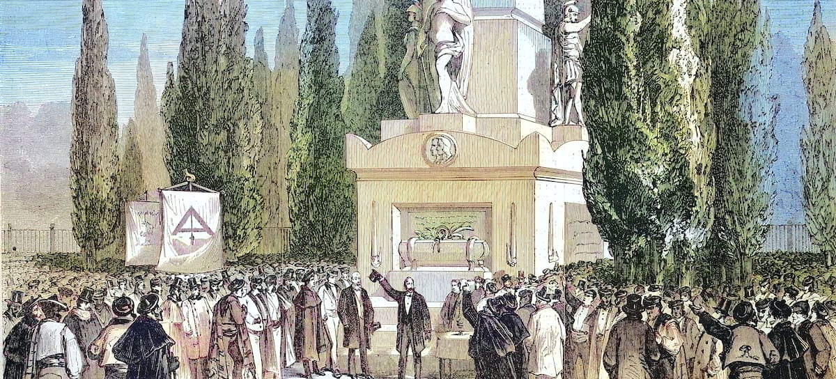 Ilustración de la plaza del 2 de mayo.