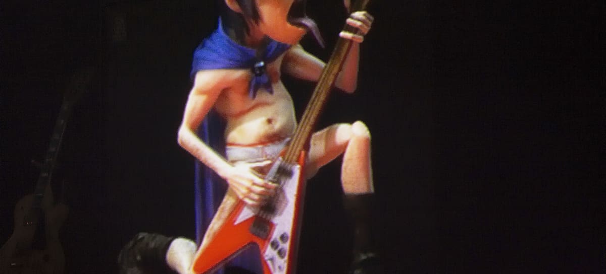 Gorillaz en concierto, en 2005 en Portugal (Photo by Rui M Leal/Getty images)