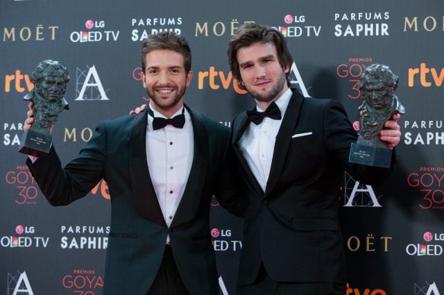 Lucas Vidal y Pablo Alborán con sus Goya por &#039;Palmeras en la nieve&#039;