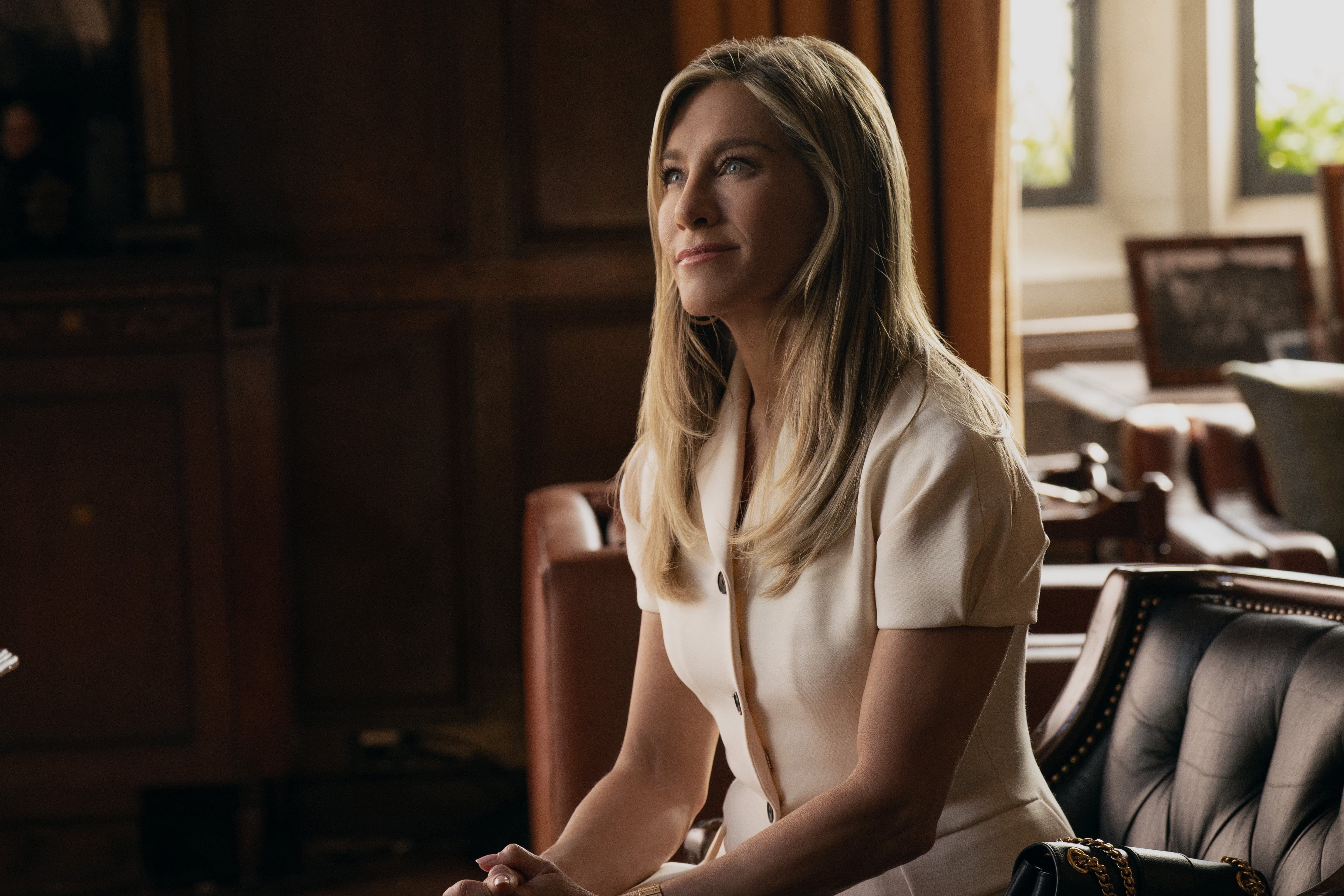 Jennifer Aniston en  un fotograma de 'The Morning Show'