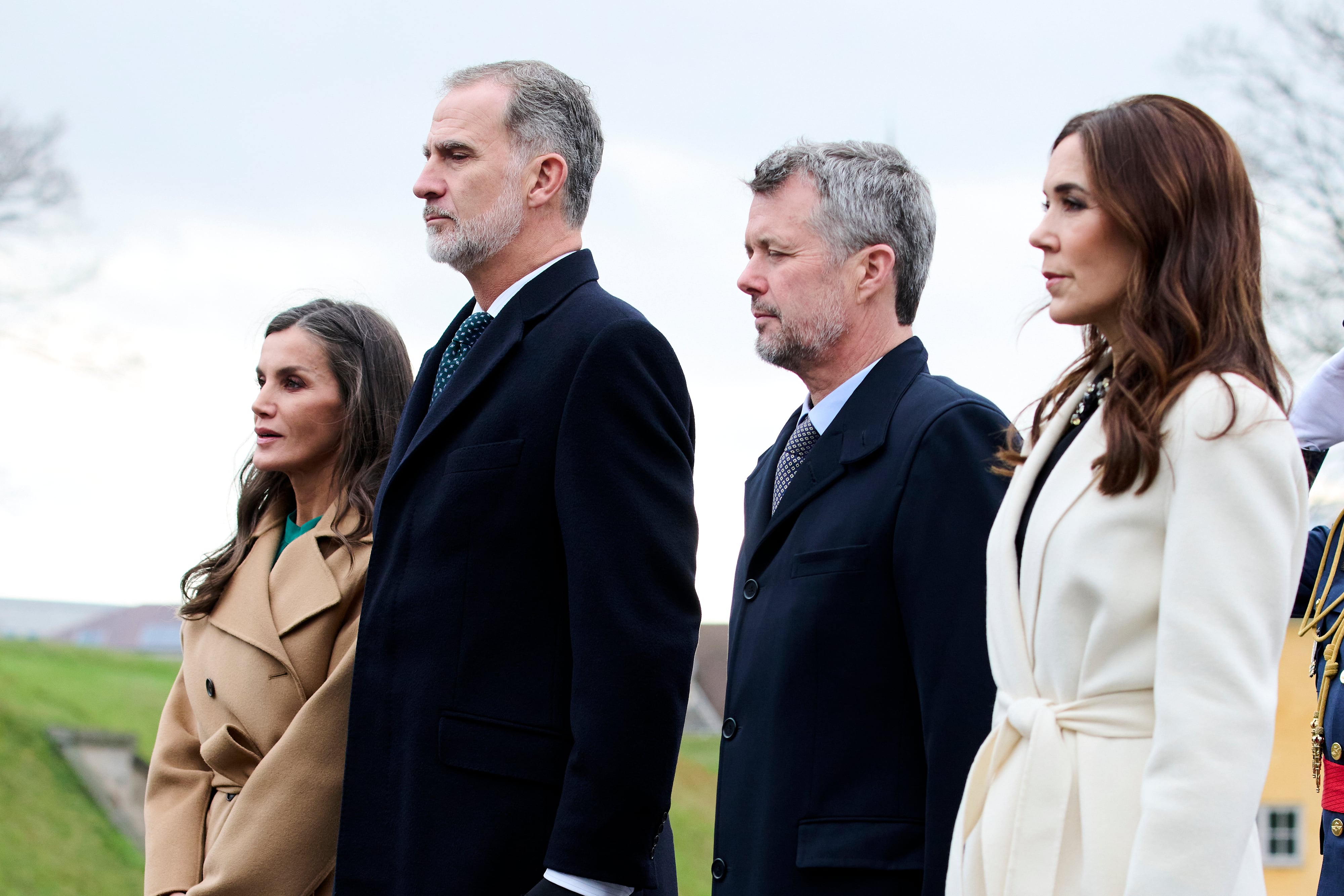 Letizia y Felipe junto a los príncipes daneses.