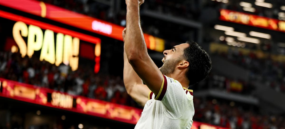 Mikel Merino tras su gol en octavos del Mundial 2026.