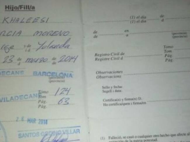 Más niñas españolas que se llaman Khaleesi