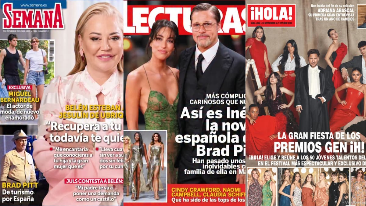 Las portadas de las revistas del miércoles 30 de septiembre: Belén Esteban, el nuevo amor de Miguel Bernardeau e imágenes de Tana Rivera y Roca Rey