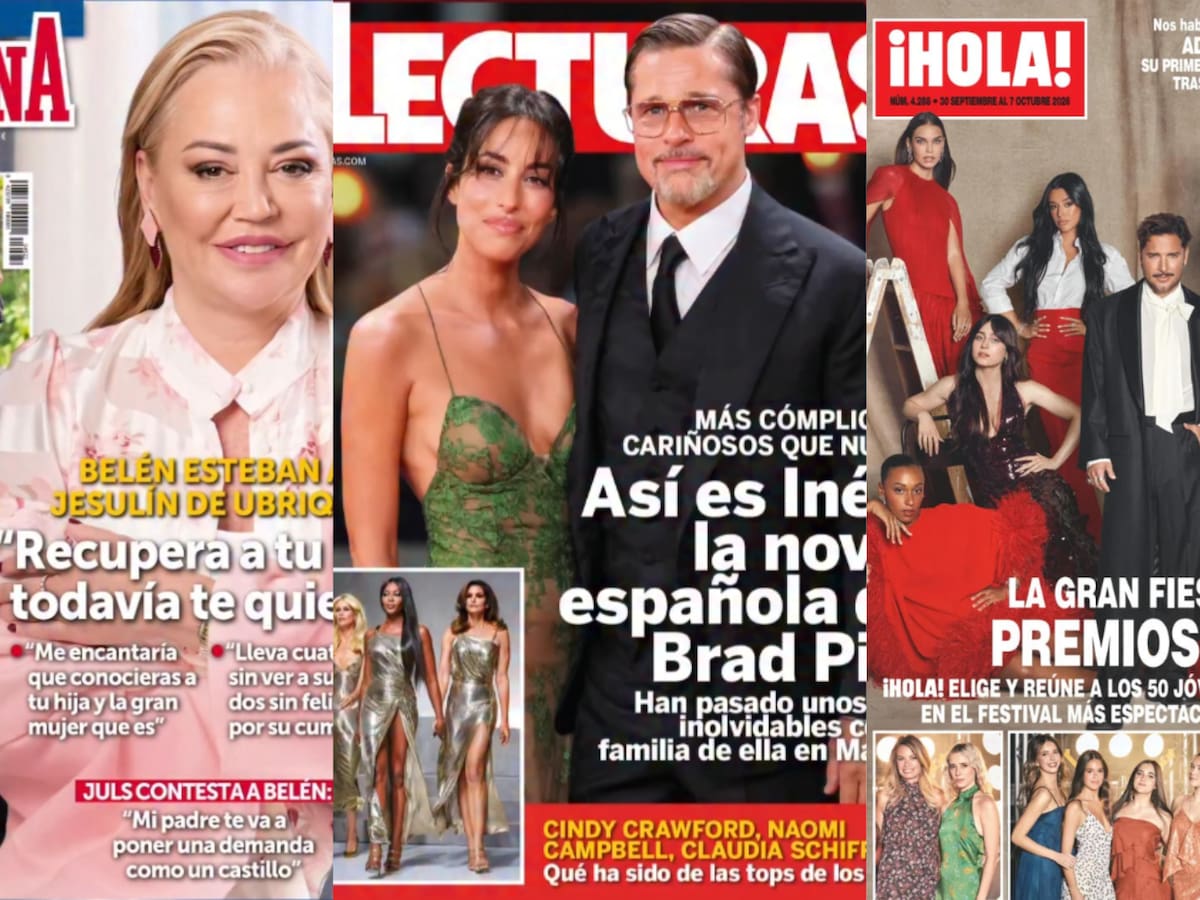 Las portadas de las revistas de corazón de hoy, miércoles 30 de septiembre: Belén Esteban, el nuevo amor de Miguel Bernardeau e imágenes de Tana Rivera y Roca Rey