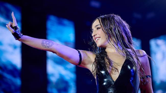 Lola Índigo durante su actuación en el Coca Cola Music Experience de 2025