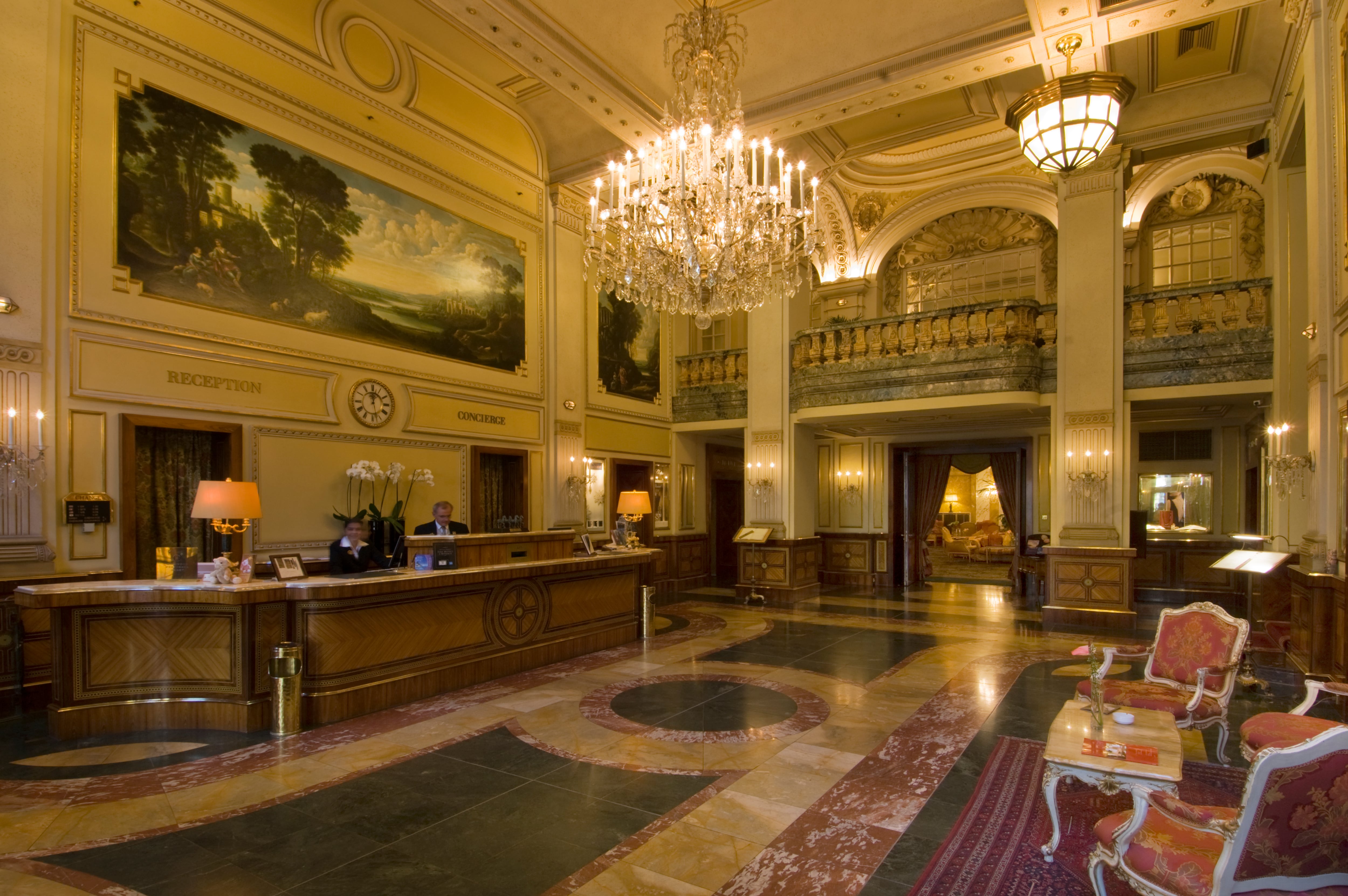 El hall del Hotel Imperia de Viena