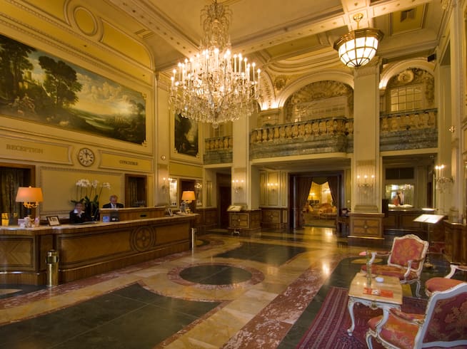 El hall del Hotel Imperia de Viena