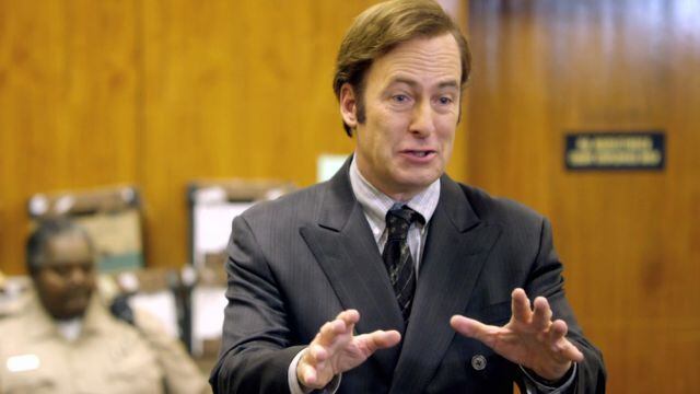 Bob Odenkirk da vida Saul Goodman, realmente llamado Jimmy McGill