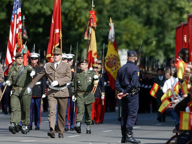 Corte de tráfico por el Desfile Militar del 12 de octubre en Madrid
