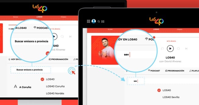 Ya puedes escuchar tu emisora local en la web / LOS40