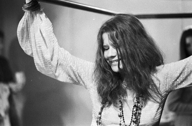 La artista americana Janis Joplin (1943-1970), retratada en 1967 en San Francisco.