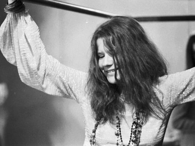 La artista americana Janis Joplin (1943-1970), retratada en 1967 en San Francisco.