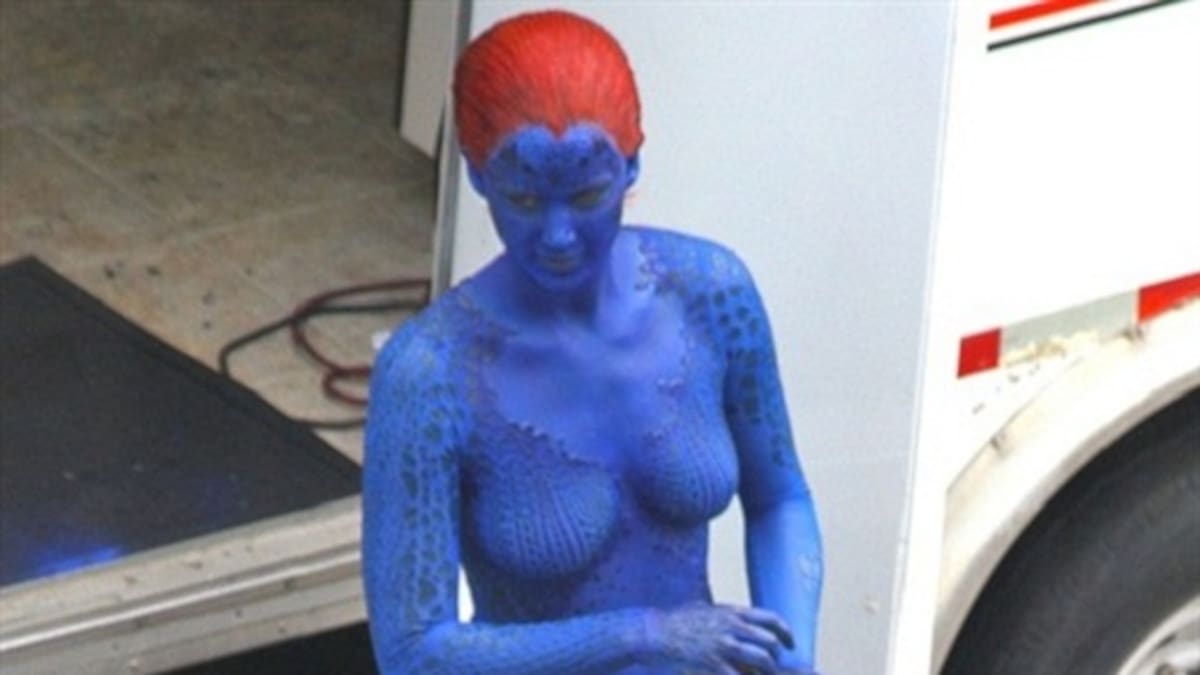 Jennifer Lawrence se nota cómoda en la piel de Mystique