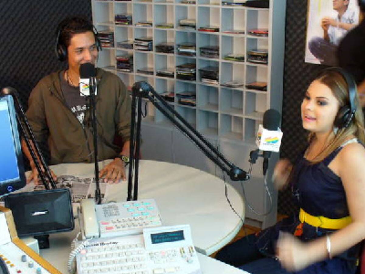 Margarita en cabina de los 40 Principales