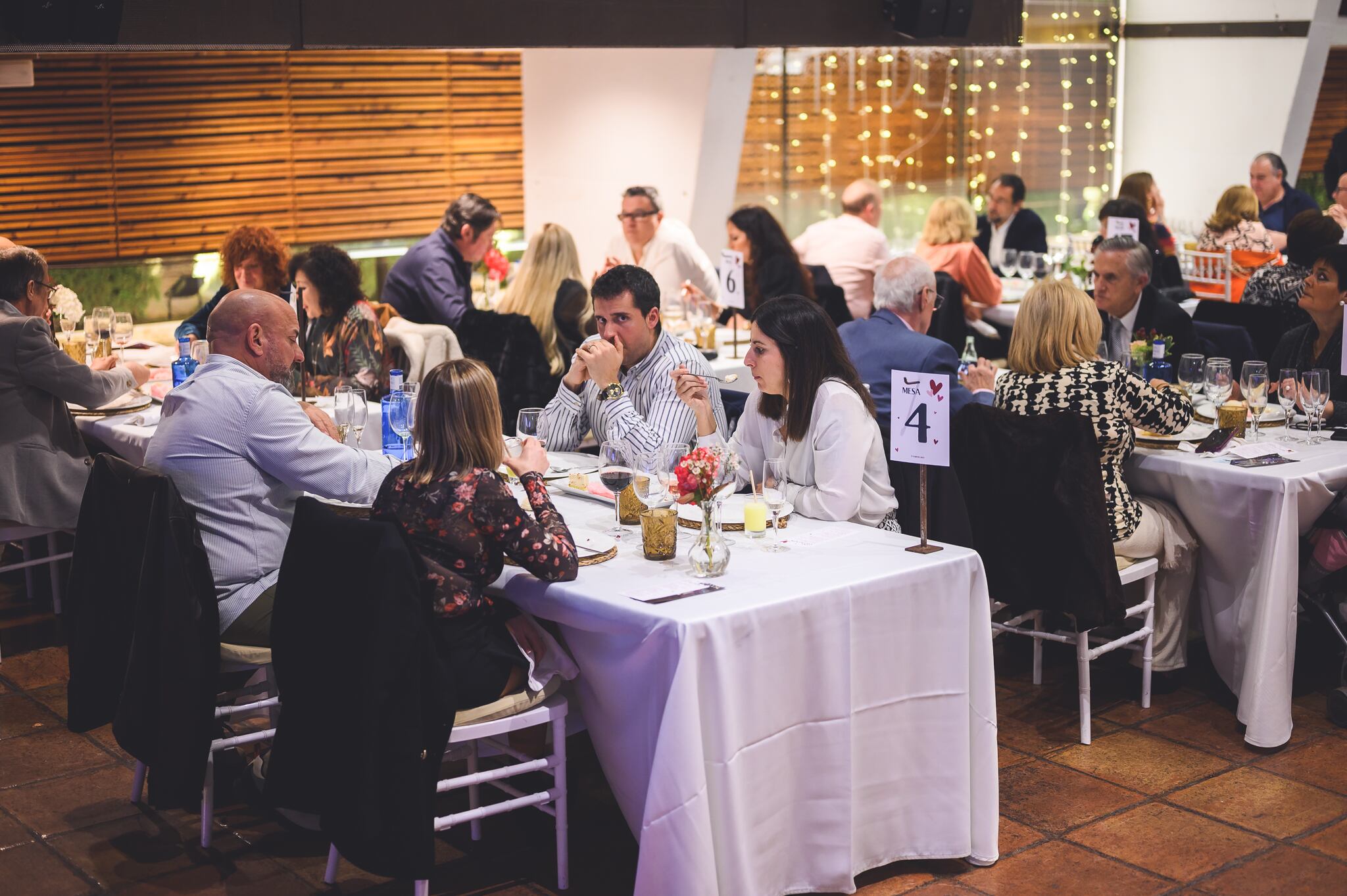 Asistentes a la velada por San Valentín.