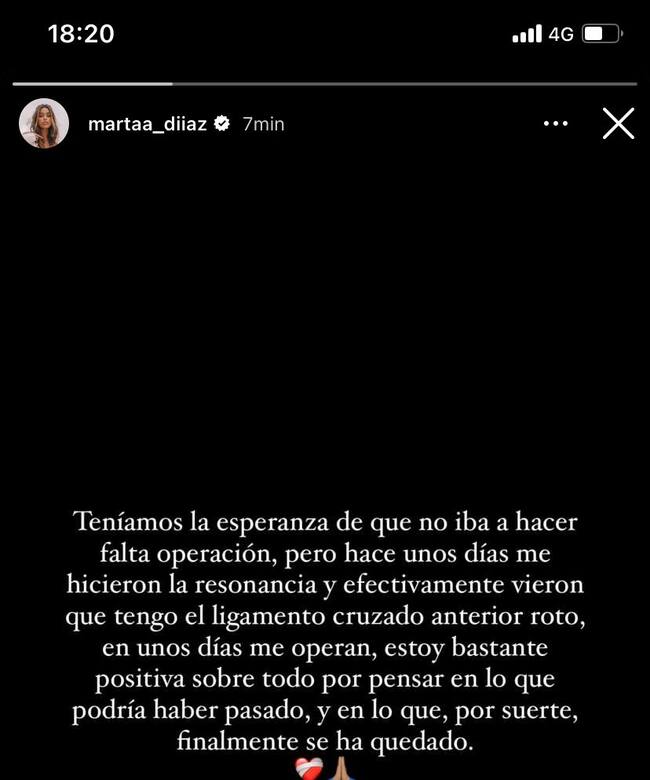 Historia de Instagram de Marta Díaz (@martaa_diiaz)