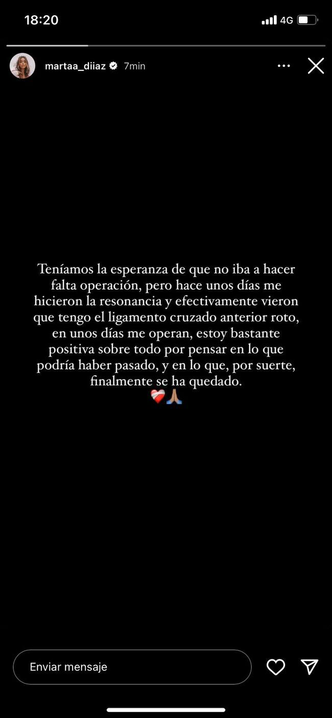 Historia de Instagram de Marta Díaz (@martaa_diiaz)