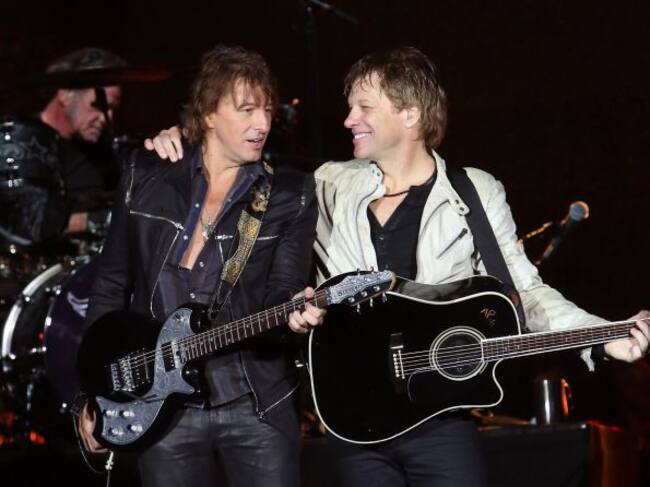 Richie Sambora y Jon Bon Jovi, durante una gala de los premios Grammy en 2012.
