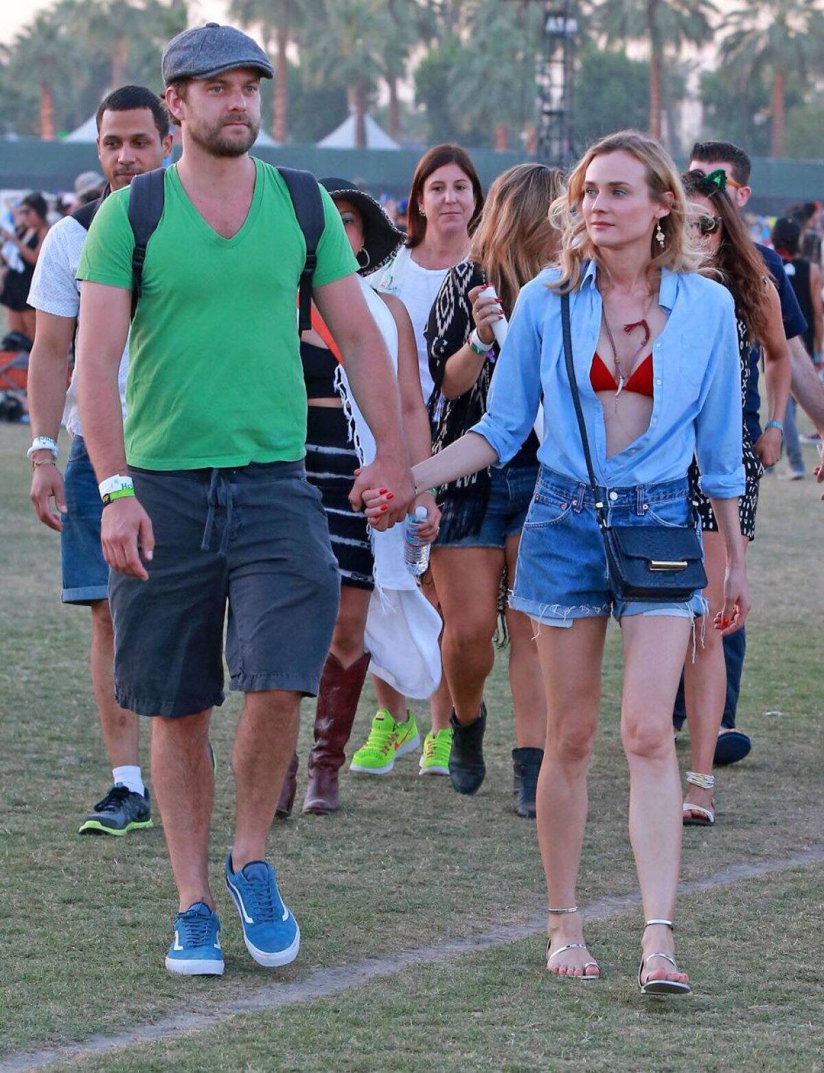 La actriz Diane Kruger y el actor Joshua Jackson 