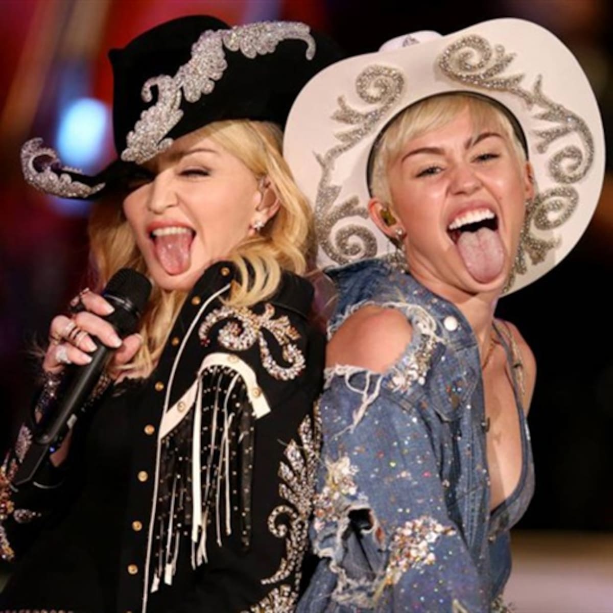 Miley Cyrus y Madonna, juntas sobre el escenario