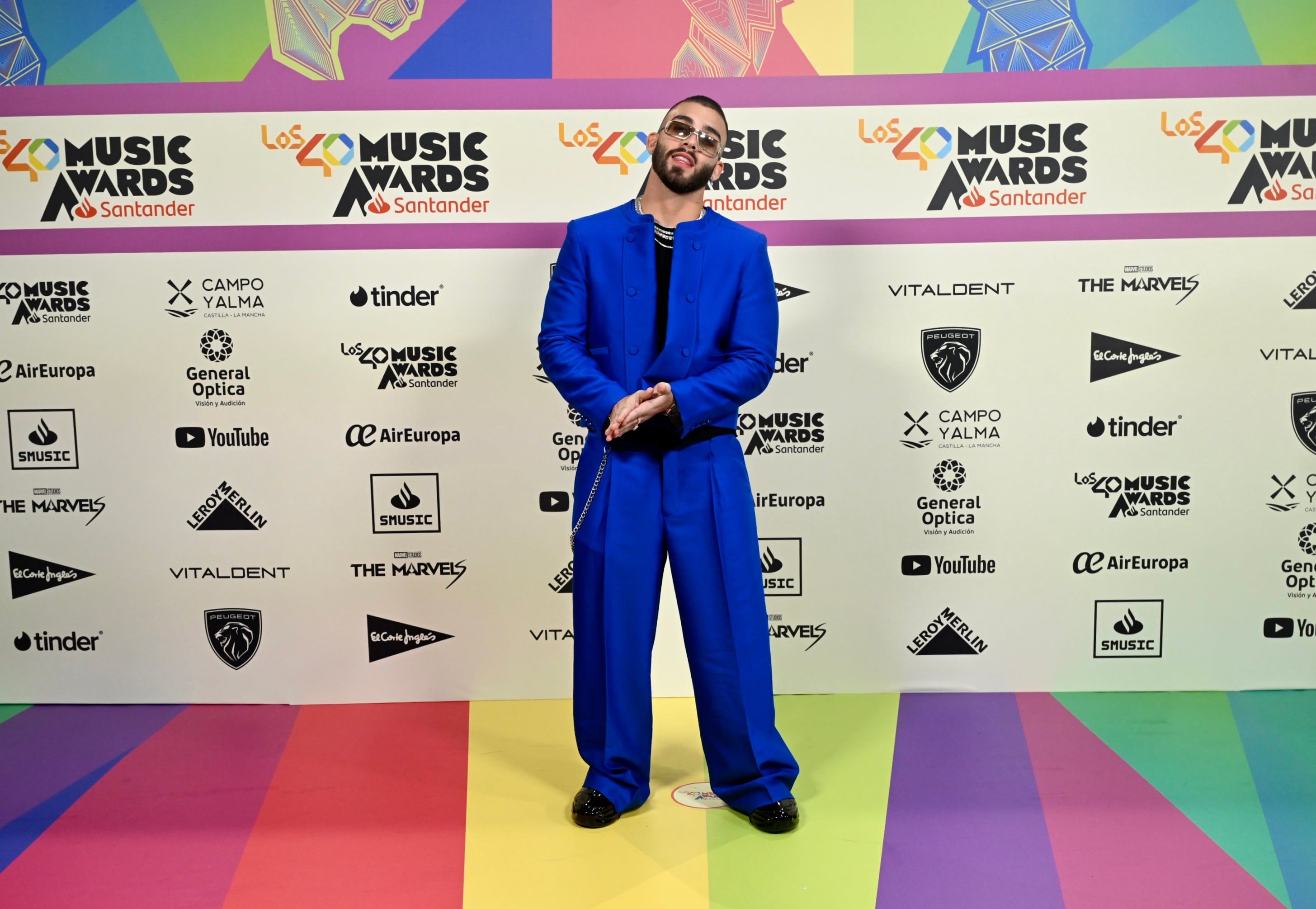 Manuel Turizo en la alfombra roja de LOS40 Music Awards Santander 2023 / Foto: Jorge París y Elena Buenavista