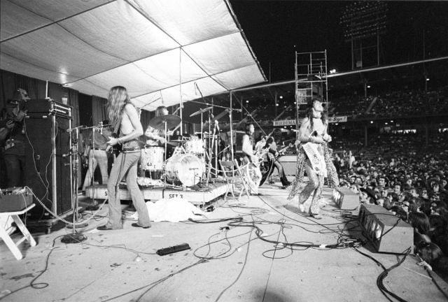 Un concierto de Alice Cooper en 1970.