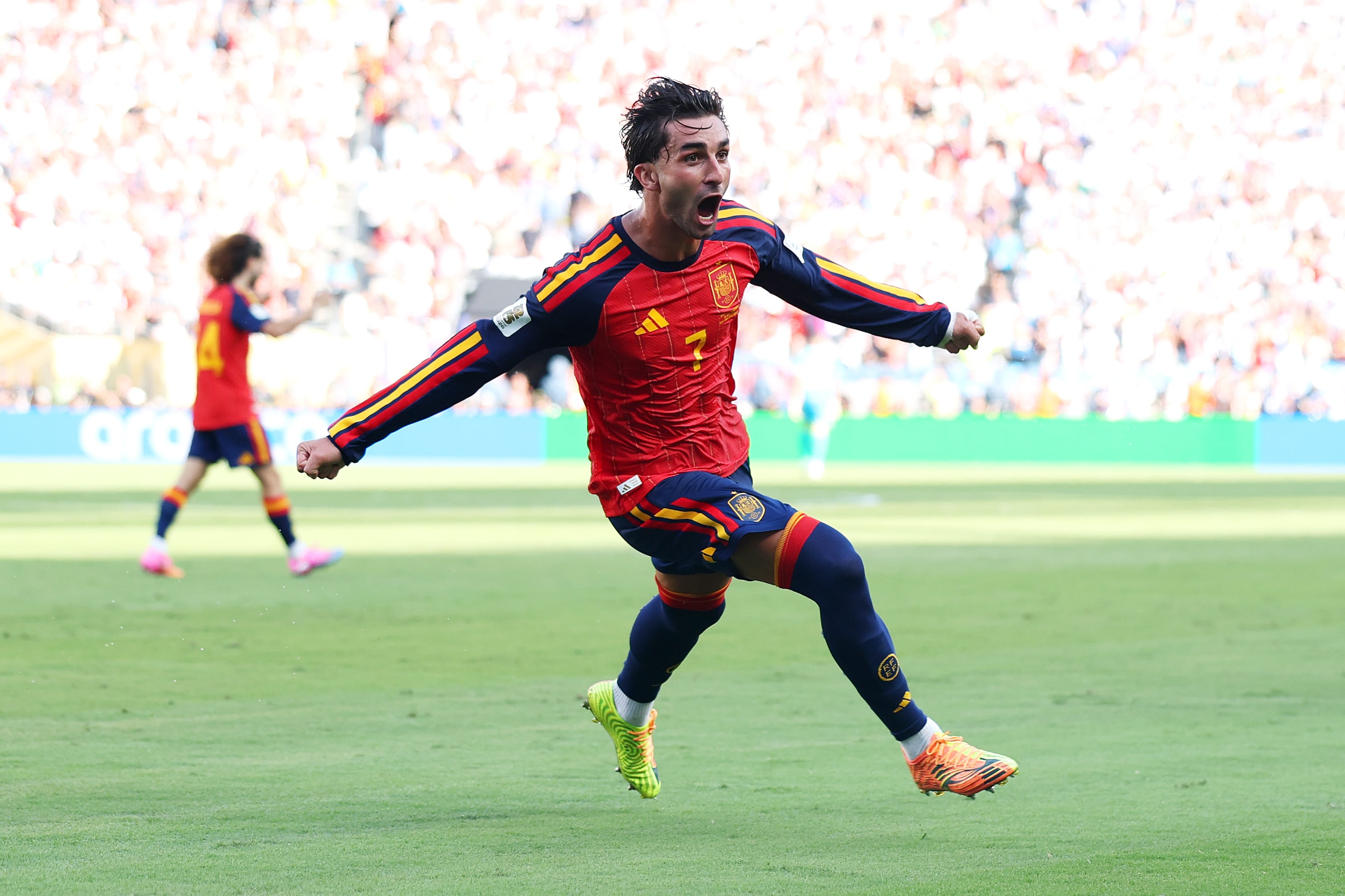 Ferran Torres celebrando su gol en la final del Mundial 2026.