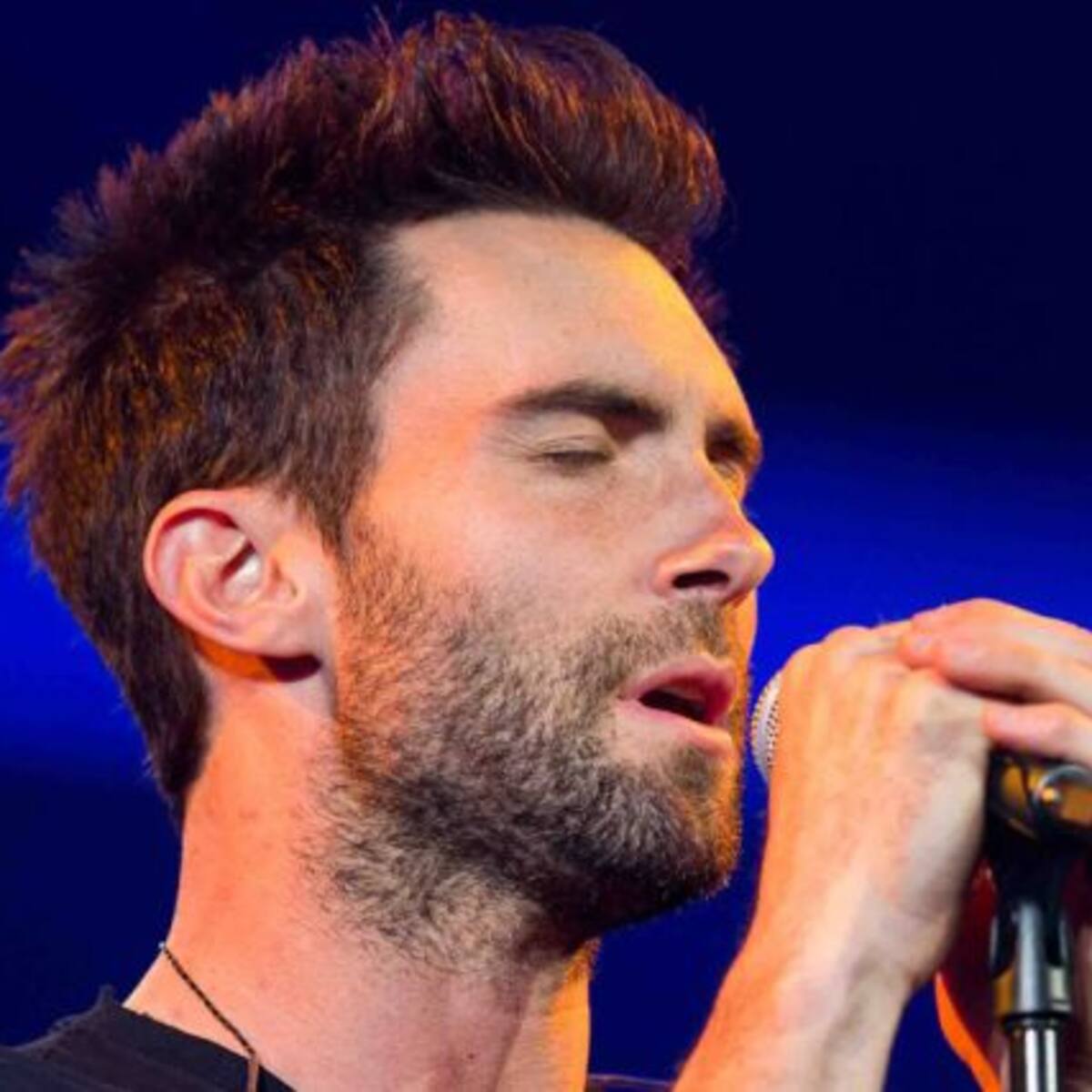 ¡Adam Levine le revoleó un micrófono a una fan!