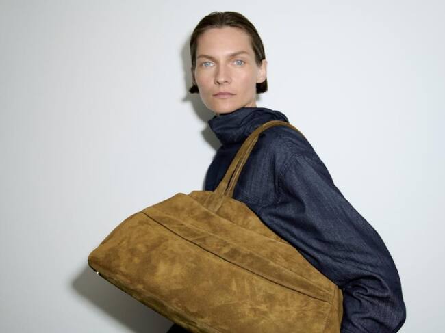 Bolso de Hombro Hombro Serraje de Zara (ZARA)