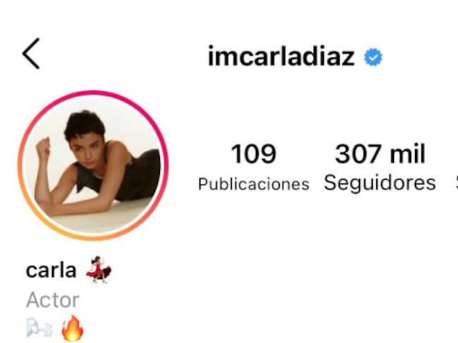 Instagram de Carla antes del 18 de junio