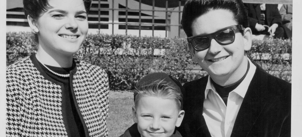 Roy Orbison y su familia.