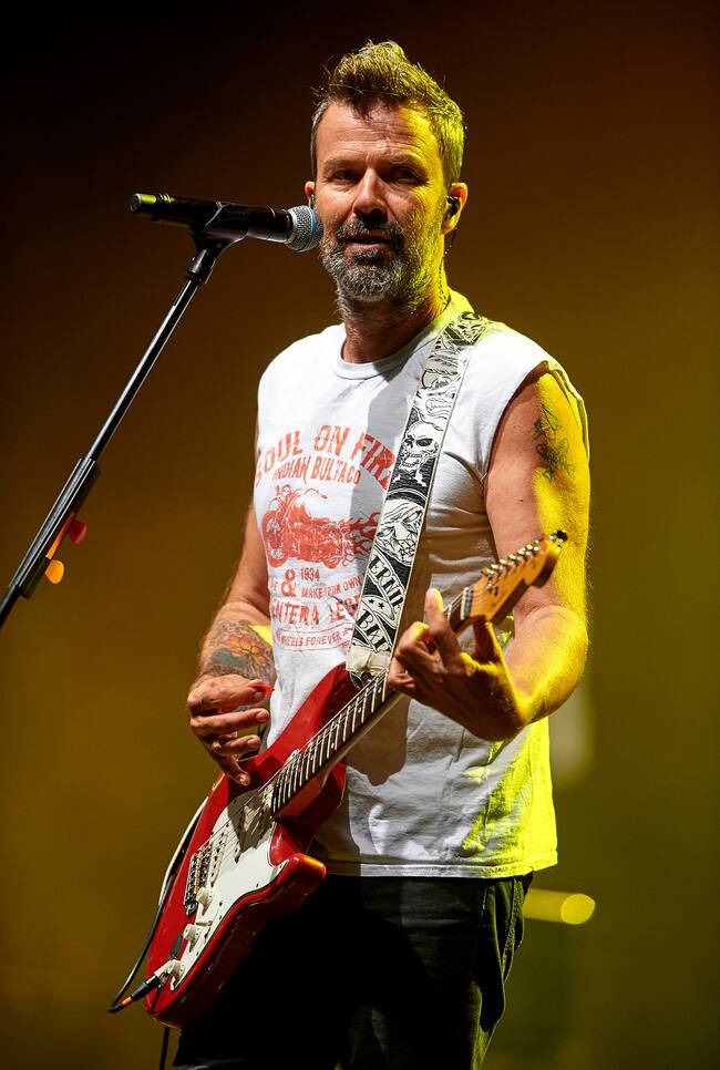 Pau Donés durante un concierto de Jarabe de Palo en La Coruña, en 2017.