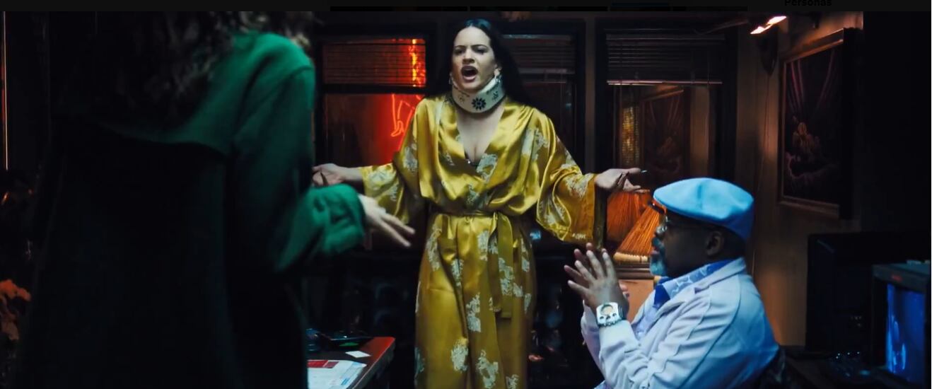 Zendaya y Rosalía en la escena de marras en 'Euphoria'. / HBO Max