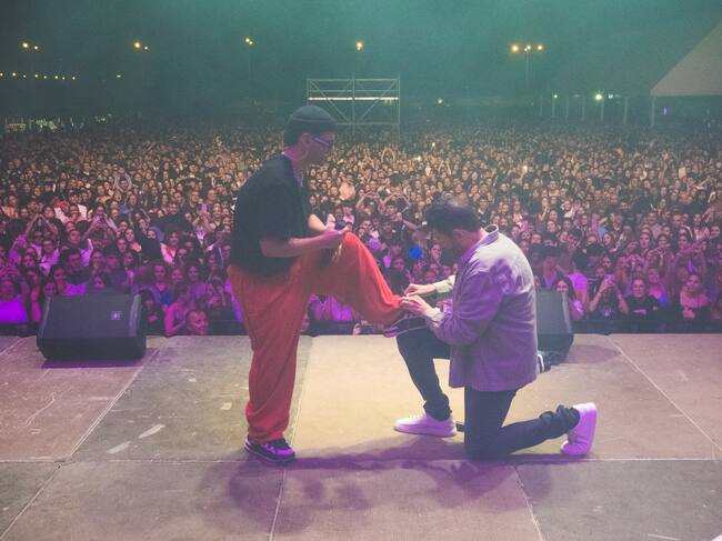 Tony Aguilar y todo el público de LOS40 Pop Toledo cayó rendido a los pies de Abraham Mateo y su ya imprescindible 'Sexy Señorita'. Fotógrafo: David Gamero