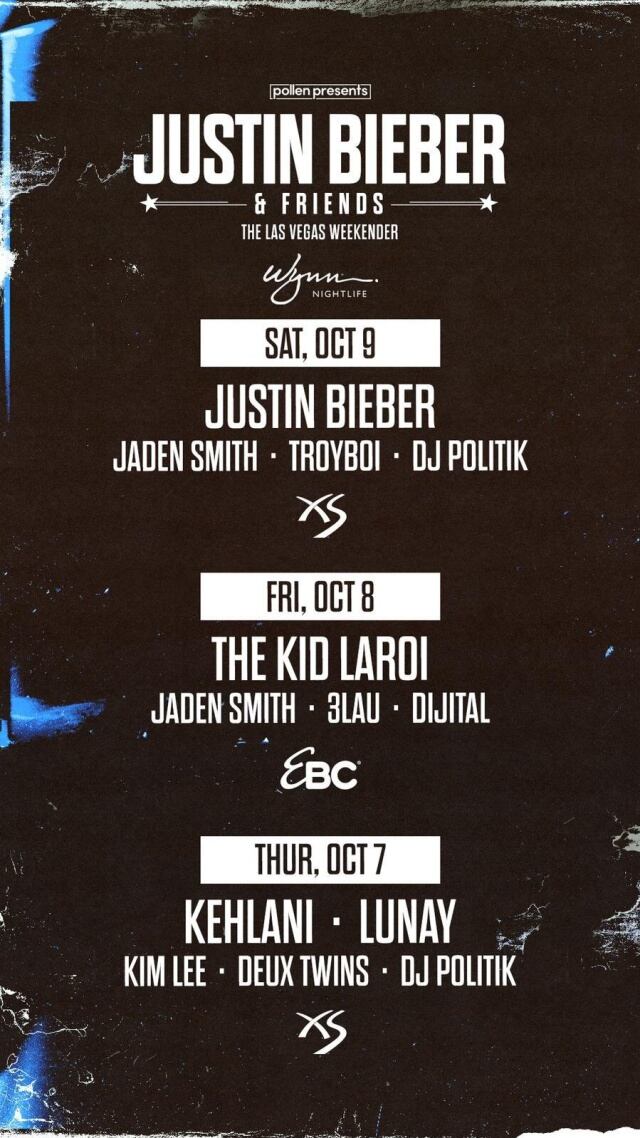 Cartel casi completo de &#039;Justin Bieber & Friends&#039;