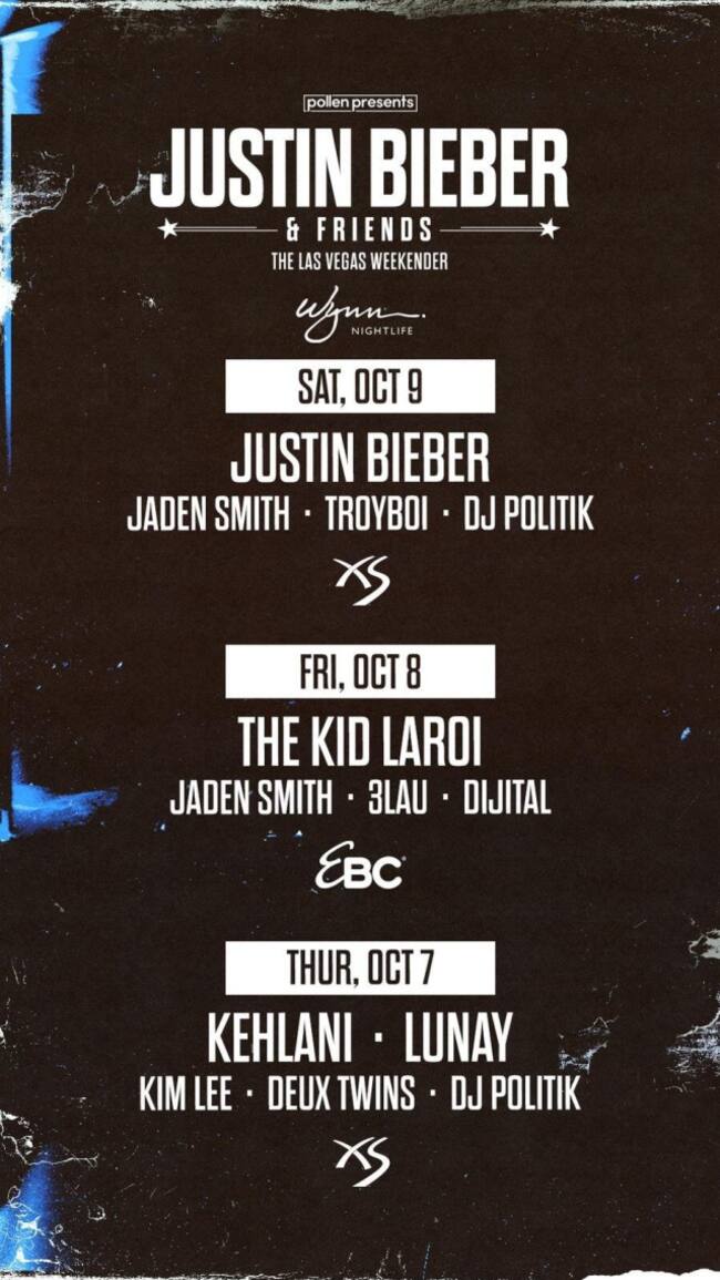 Cartel casi completo de 'Justin Bieber & Friends'