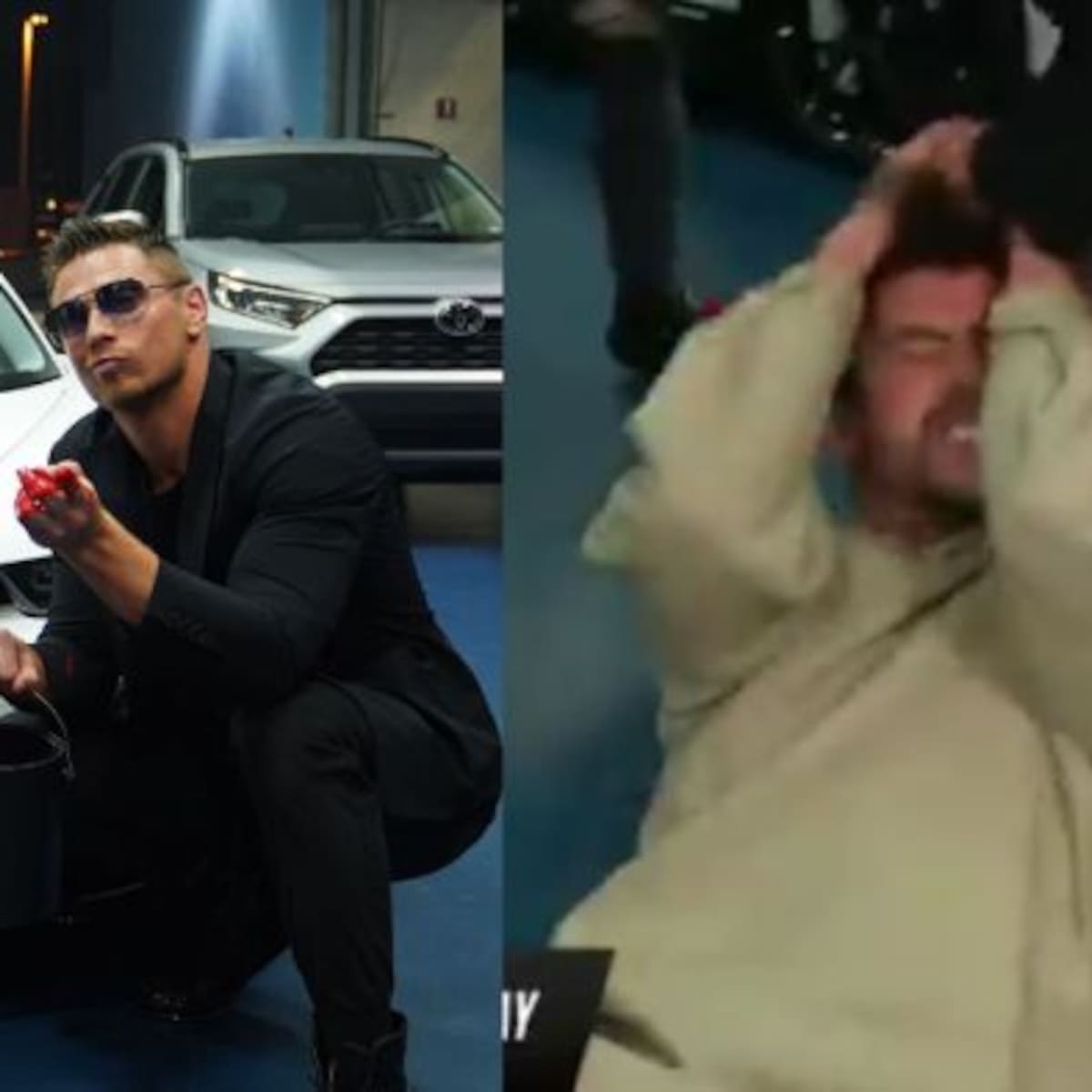 Bad Bunny recibe "golpiza" y le arruinan su lujoso Bugatti