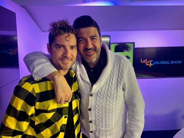 David Bisbal y Tony Aguilar en LOS40 Global Show