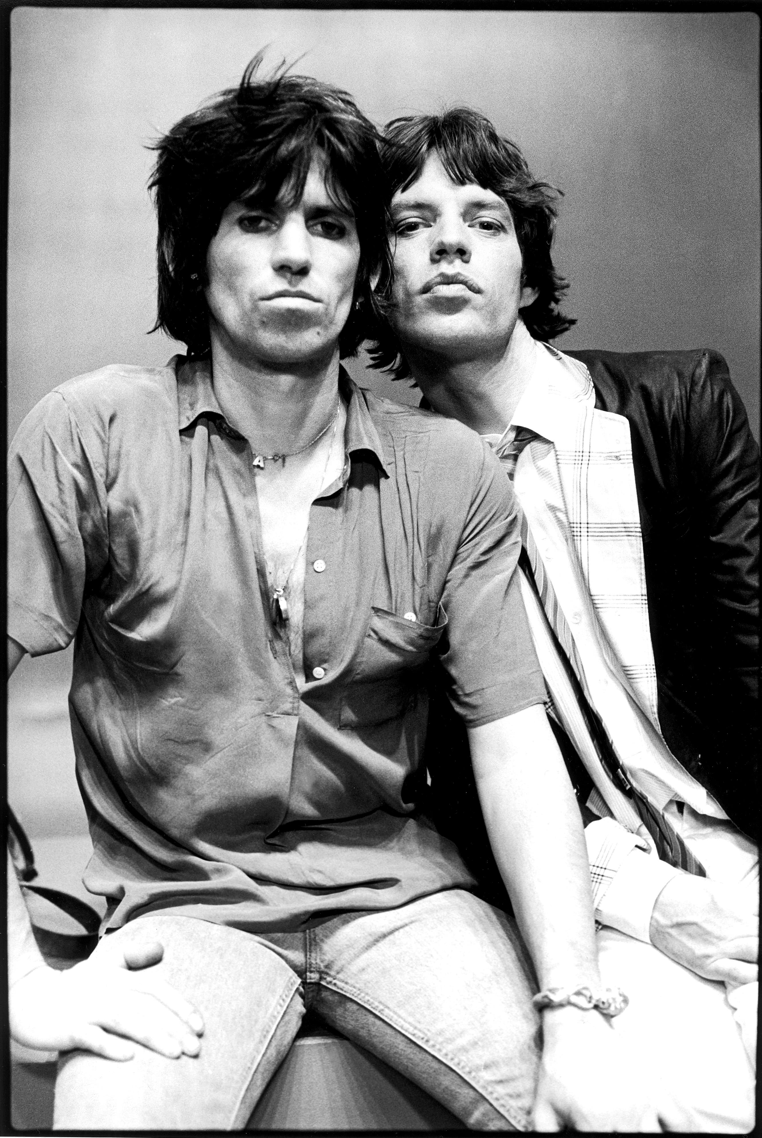 Keith Richards y Mick Jagger en 1978.