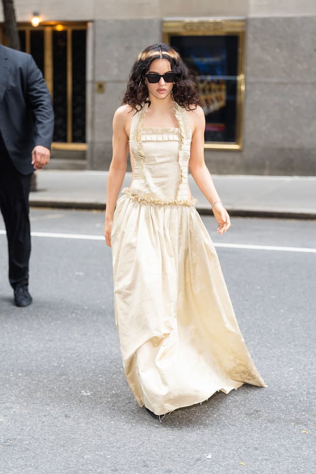 Rosalía en Nueva York acudiendo a SNL