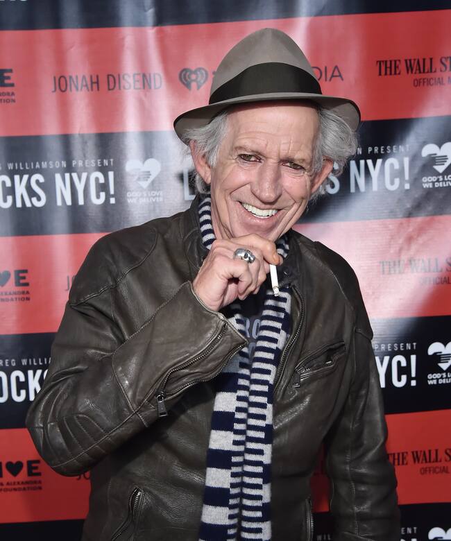 Keith Richards en LOVE ROCKS NYC! en 2018 en Nueva York