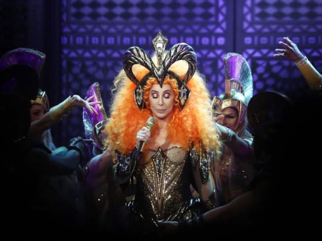 Cher, en uno de sus espectáculos en 2018.