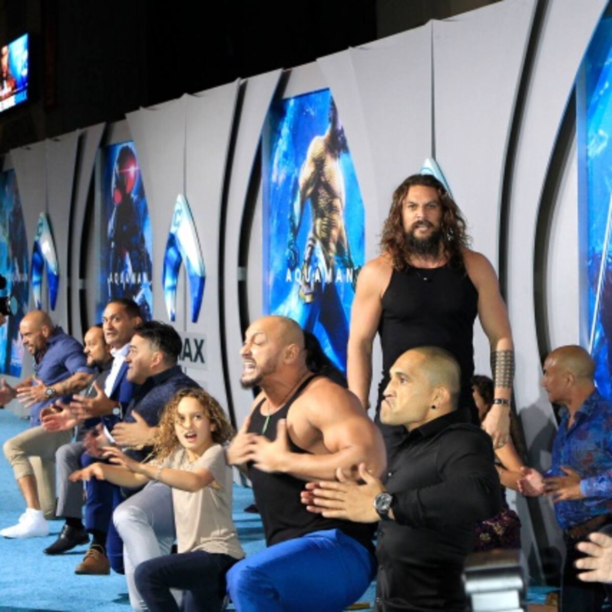 "El Haka" con el que Jason Momoa sorprendió a todos en la alfombra roja de "Aquaman"