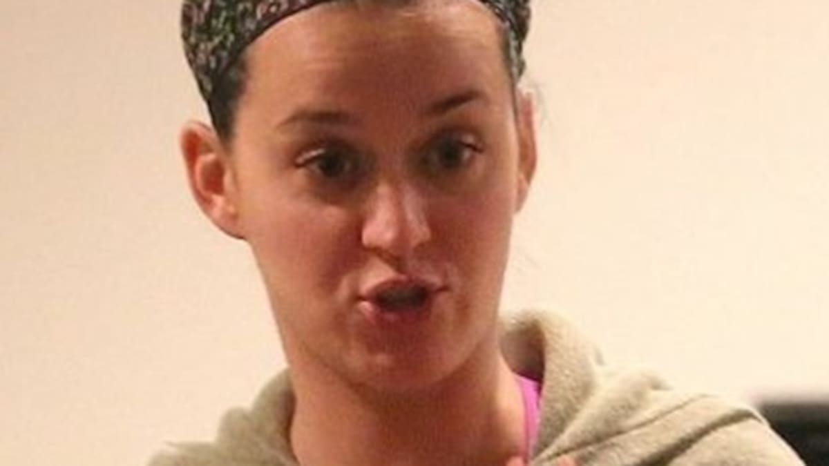 Katy Perry sin maquillaje
