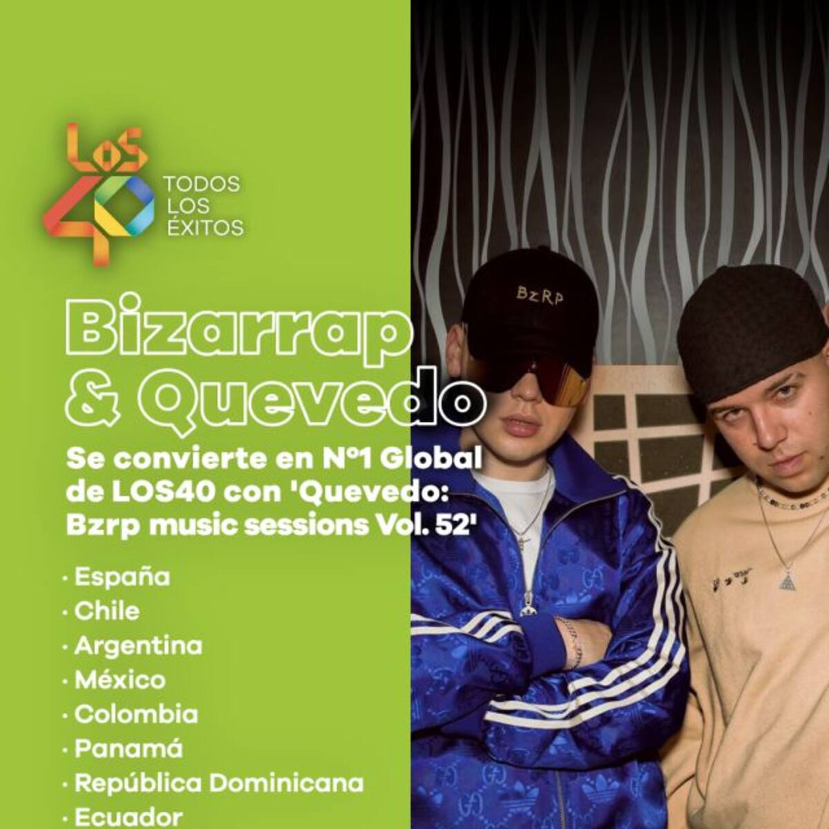 Bizarrap y Quevedo logran el Número 1 Global en Panamá, Latinoamérica y España con 'Quédate'