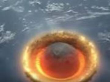 El drámatico choque de un asteroide contra la tierra