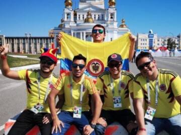 Los colombianos en Rusia también dieron ejemplo en el partido contra Japón